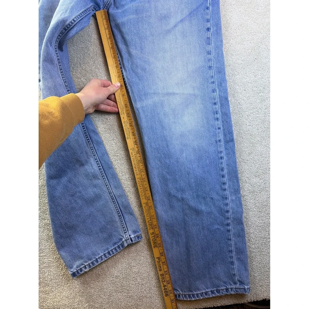 Levi's 505 Regular Fit‎ Jeans Mens 38x32 (Fits 37x31) Blue 100% Cotton Denim